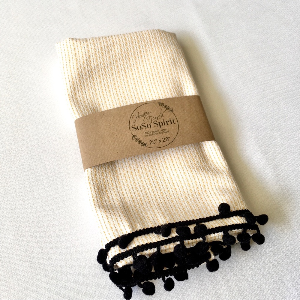Pompom Tassel Tea Towel